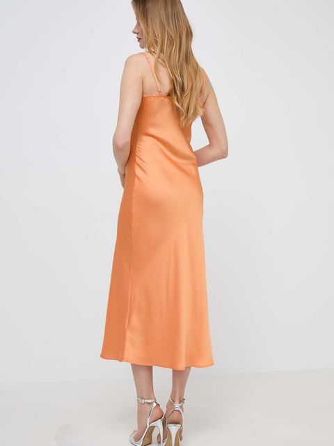 Guess sukienka AKILINA kolor pomarańczowy maxi prosta W3GK85 WD8G2 - zdjęcie produktu nr 2