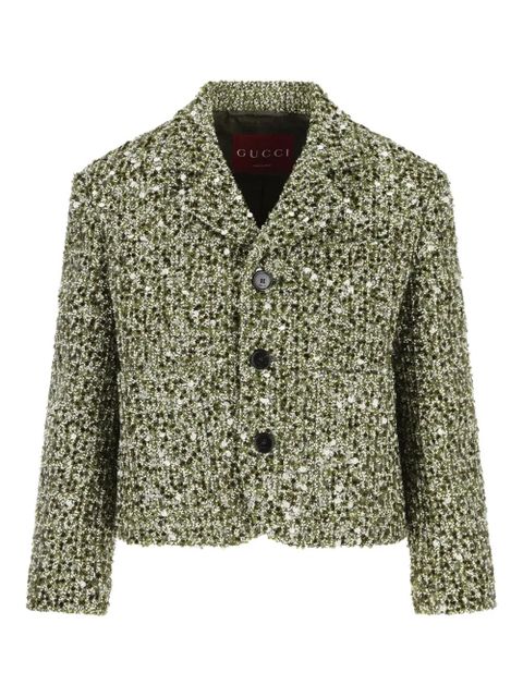 Gucci sequin-embellished jacket - Green - zdjęcie produktu nr 1