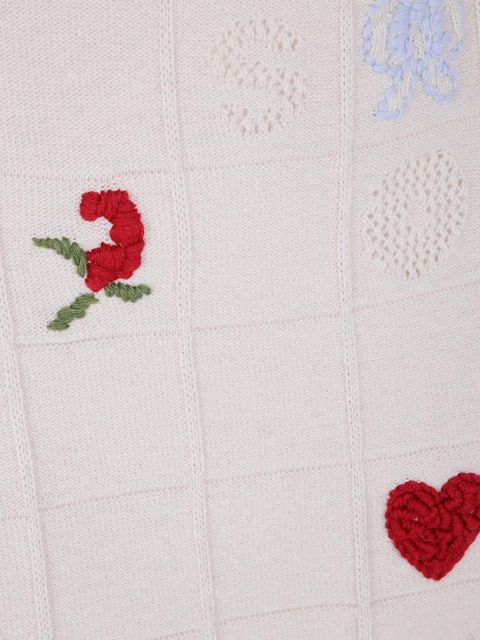 TWINSET x Marco Rambaldi embroidered skirt - Neutrals