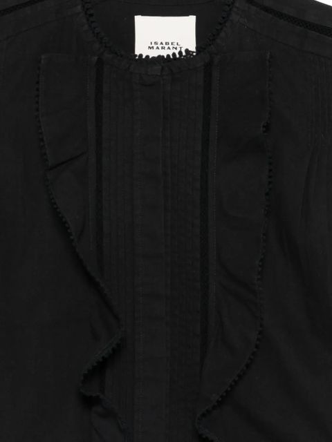 ISABEL MARANT Cubraly ruffled shirt - Black