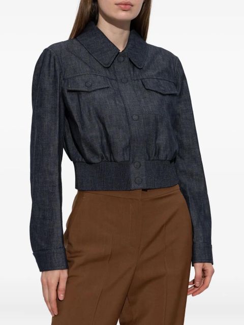 FENDI buttoned elastic-waist jacket - Blue - zdjęcie produktu nr 2