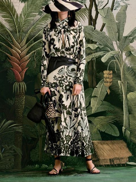 Johanna Ortiz Poems Of The Sea floral-print midi skirt - Neutrals - zdjęcie produktu nr 2