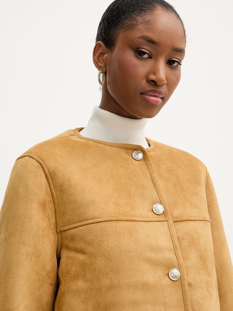 Morgan kurtka kolor brązowy przejściowa GPOLI - zdjęcie produktu nr 2