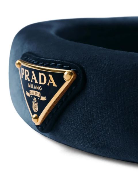 Prada velvet headband - Blue