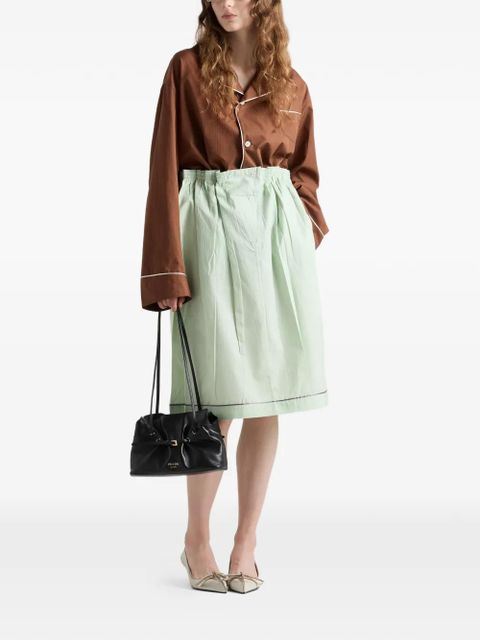 Prada gathered button midi skirt - Brown - zdjęcie produktu nr 2