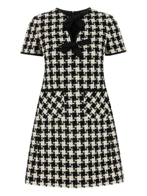 Valentino Garavani Damier Light tweed mini dress - Neutrals