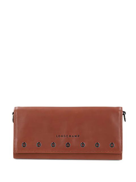 Longchamp Le Pliage chain-embellished wallet - Brown - zdjęcie produktu nr 1