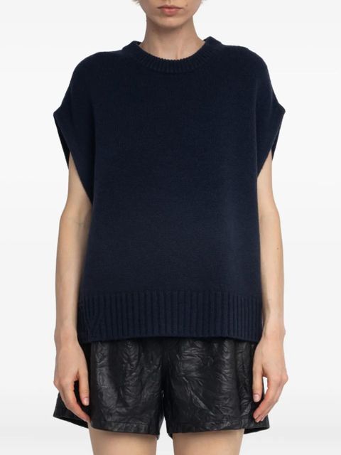 Zadig&Voltaire sleeveless sweater - Blue