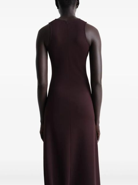 LEMAIRE twisted-hem midi dress - Red - zdjęcie produktu nr 2