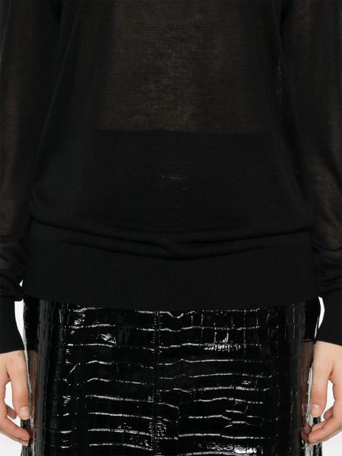 TOTEME long-sleeved T-shirt - Black