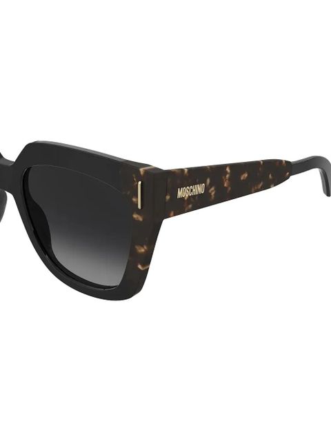 Moschino tortoiseshell-effect square-frame sunglasses - Black