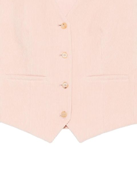 Chloé corduroy waistcoat - Pink