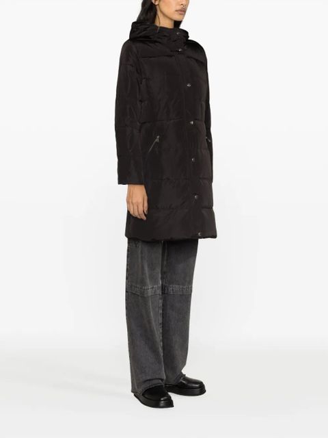 Lauren Ralph Lauren faux-fur trim quilted coat - Black