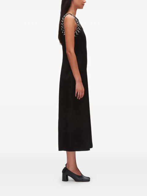 3.1 Phillip Lim embellished sleeveless midi dress - Black