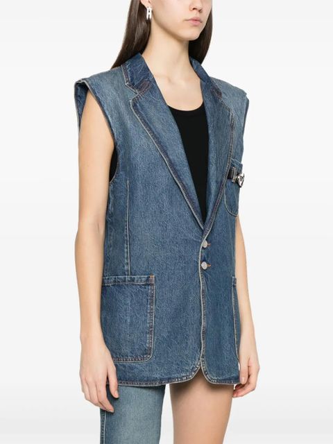 Coperni sleeveless denim jacket - Blue - zdjęcie produktu nr 2