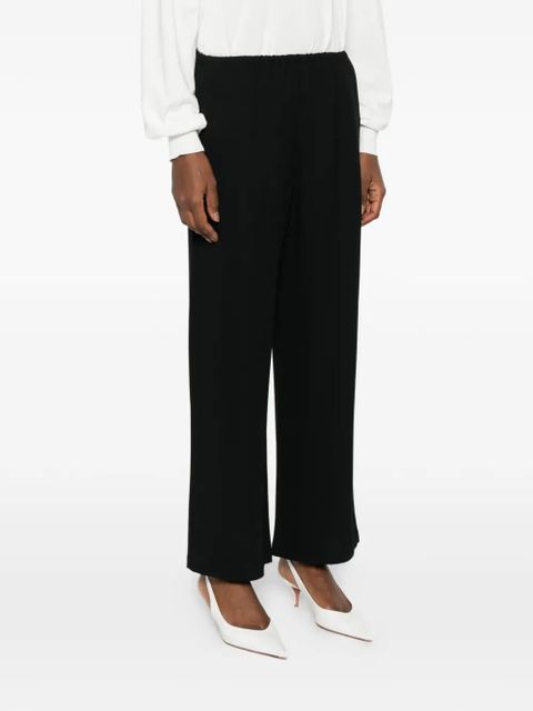 TOTEME elastic-waist trousers - Black
