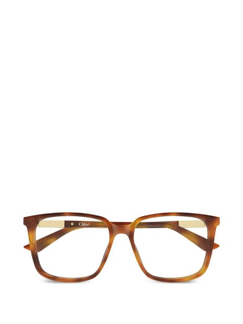 Chloé Eyewear square-frame glasses - Brown - zdjęcie produktu nr 1