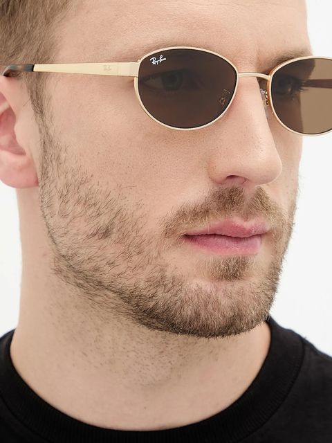 Ray-Ban okulary przeciwsłoneczne kolor złoty 0RB3774D