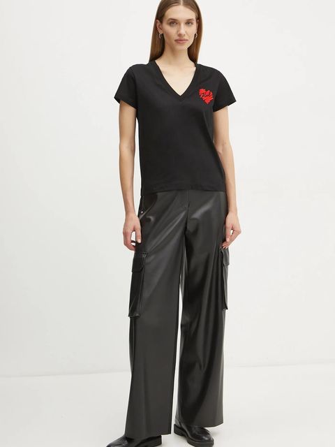 Karl Lagerfeld t-shirt bawełniany - zdjęcie produktu nr 1