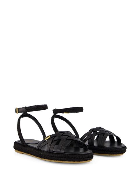 Valentino Garavani VLogo Signature interwoven sandals - Black - zdjęcie produktu nr 2