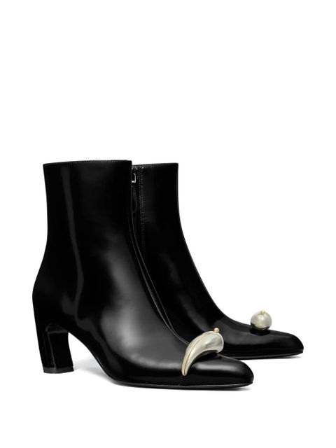 Tory Burch 65mm pierced xl ankle boots - Black