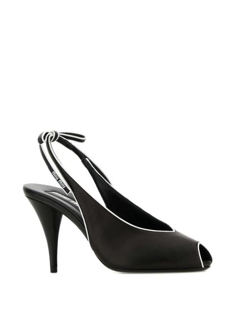 Miu Miu 80mm slingback sandals - Black - zdjęcie produktu nr 2