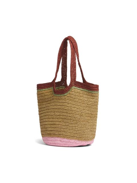 Marni Seaside woven-design tote bag - Neutrals