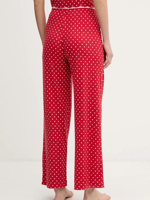 Abercrombie & Fitch spodnie piżamowe damska kolor czerwony KI146-5111-500