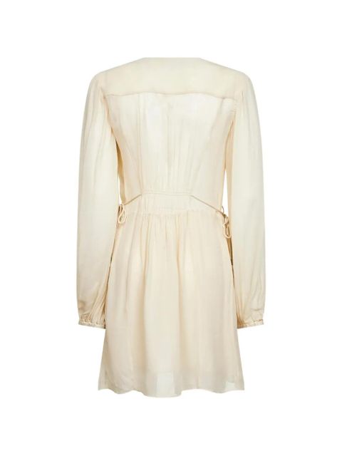 MARANT ÉTOILE button shirred dress - Neutrals - zdjęcie produktu nr 1