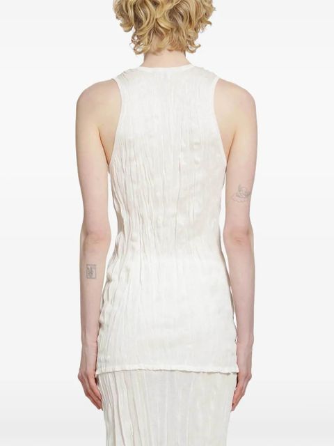 TOTEME crinkled tank top - White