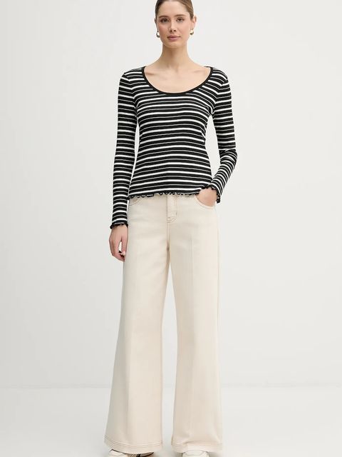 Tommy Hilfiger longsleeve kolor czarny WW0WW47814 - zdjęcie produktu nr 2