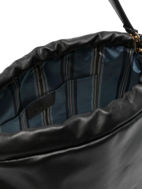 ETRO large Kalispera tassel-detail leather shoulder bag - Black