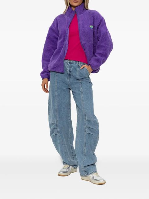 American Vintage Hoktown high-neck fleece jacket - Purple