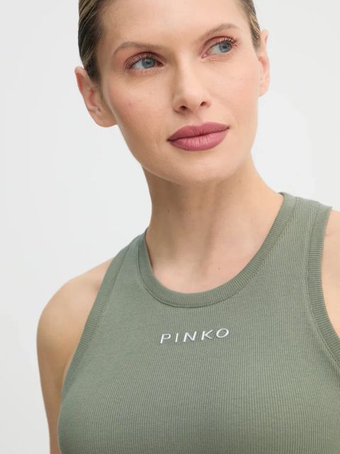 Pinko top damski kolor zielony 100822 A2C1