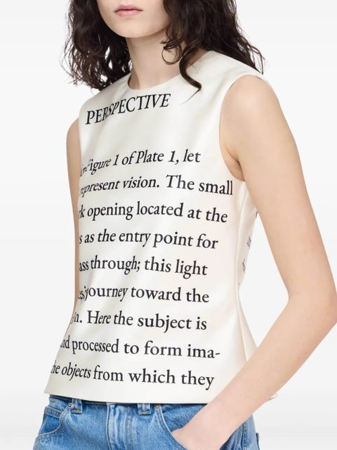 JW Anderson text-print tank top - White