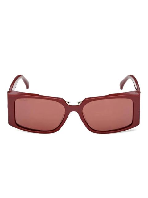 Max Mara Eyewear rectangle-frame sunglasses - Red - zdjęcie produktu nr 1