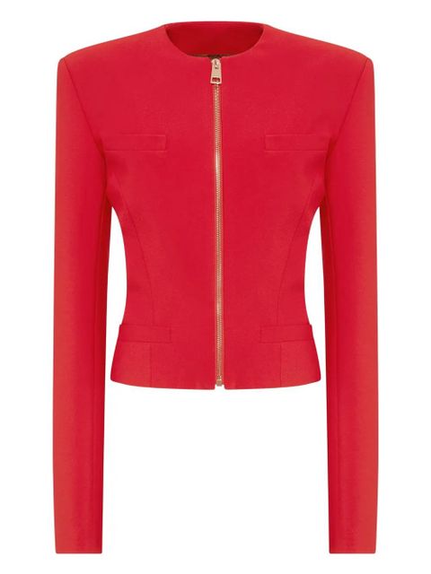 The Attico shoulder-pad zip-up jacket - Red - zdjęcie produktu nr 1