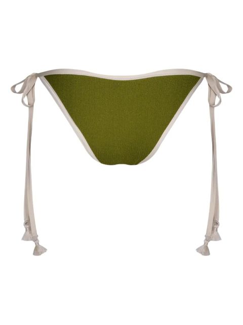 Johanna Ortiz Spiritual Retreat crinkle bikini bottom - Green - zdjęcie produktu nr 2