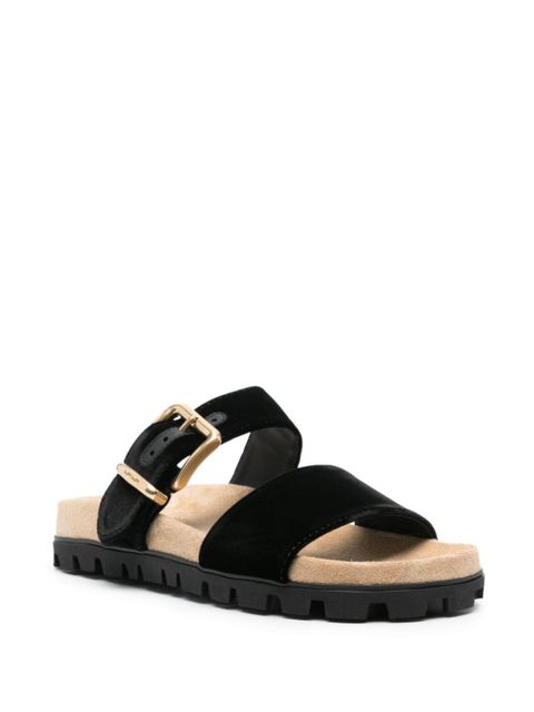 Miu Miu suede buckle sandals - Black - zdjęcie produktu nr 2