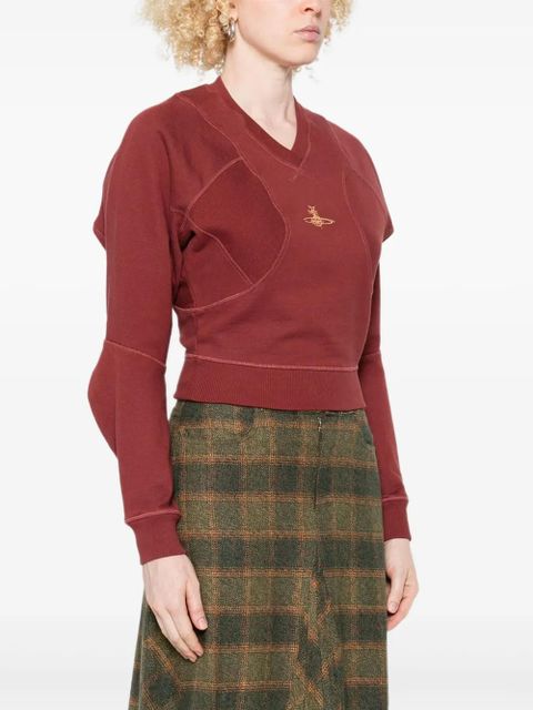 Vivienne Westwood Orb-embroidered V-neck sweater