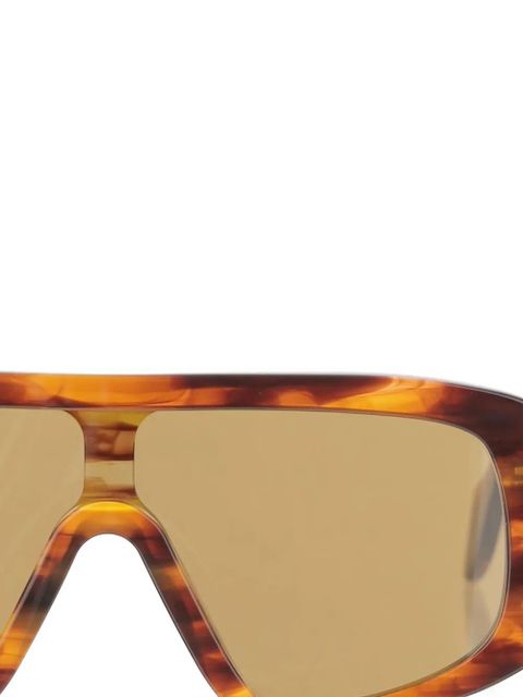 PINKO oversized mask sunglasses - Brown