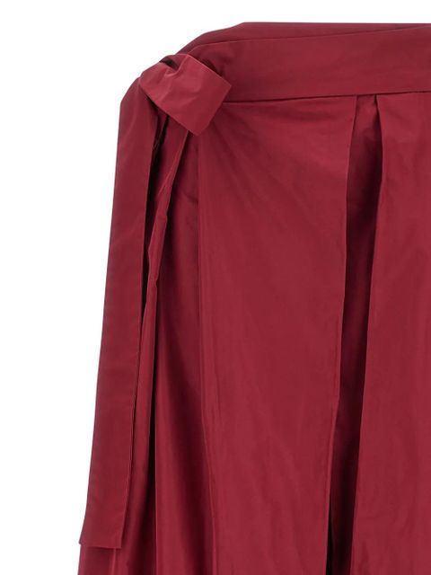 PINKO Cavallinaì pleated maxi skirt - Red