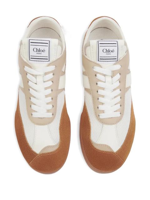 Chloé KICK lace-up sneakers - Neutrals