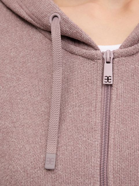 Chantelle bluza damska kolor różowy z kapturem gładka C15WL5