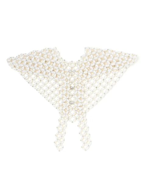 Simone Rocha embellished sailor scarf - White - zdjęcie produktu nr 2