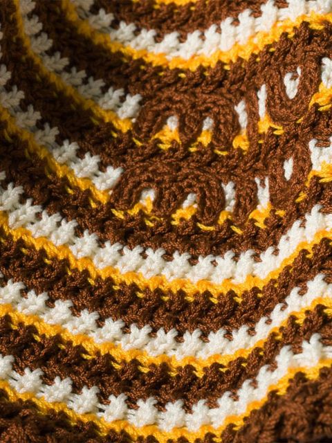 Miu Miu knitted cotton hat - Brown - zdjęcie produktu nr 2