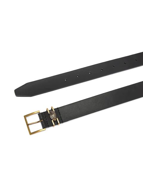 Kurt Geiger London pasek skórzany Shoreditch damski kolor czarny 5412400109 - zdjęcie produktu nr 2