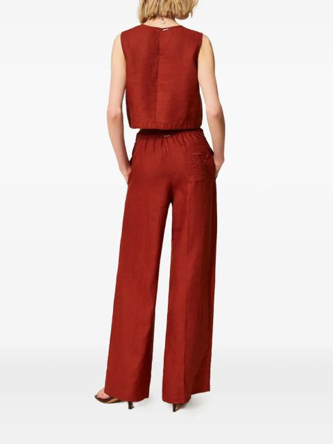 TWINSET drawstring palazzo pants - Red