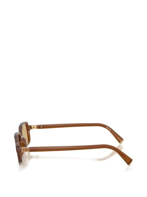 Miu Miu Eyewear rectangle-frame sunglasses - Brown