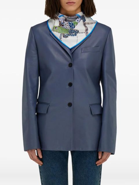 Ferragamo Patchwork-print silk bandana - Blue - zdjęcie produktu nr 2